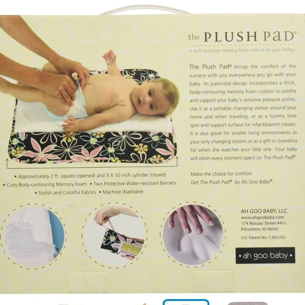 Ah Goo Baby Plush Pad / portable changing pad withmemory foam